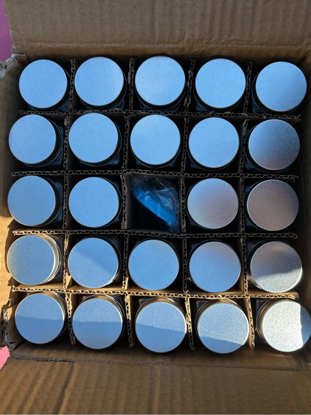 24 Glass Spice Jars with Lids